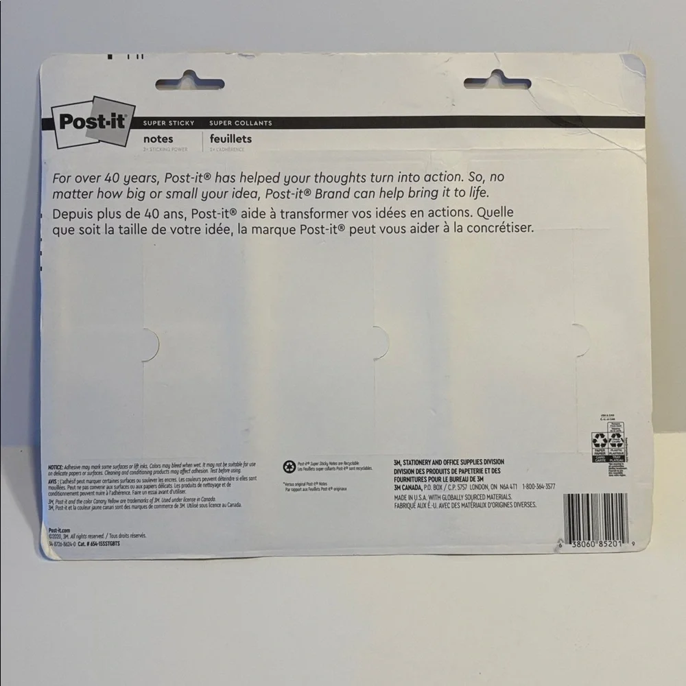 Post-It 15 Pack Sticky Notes Assorted Pack